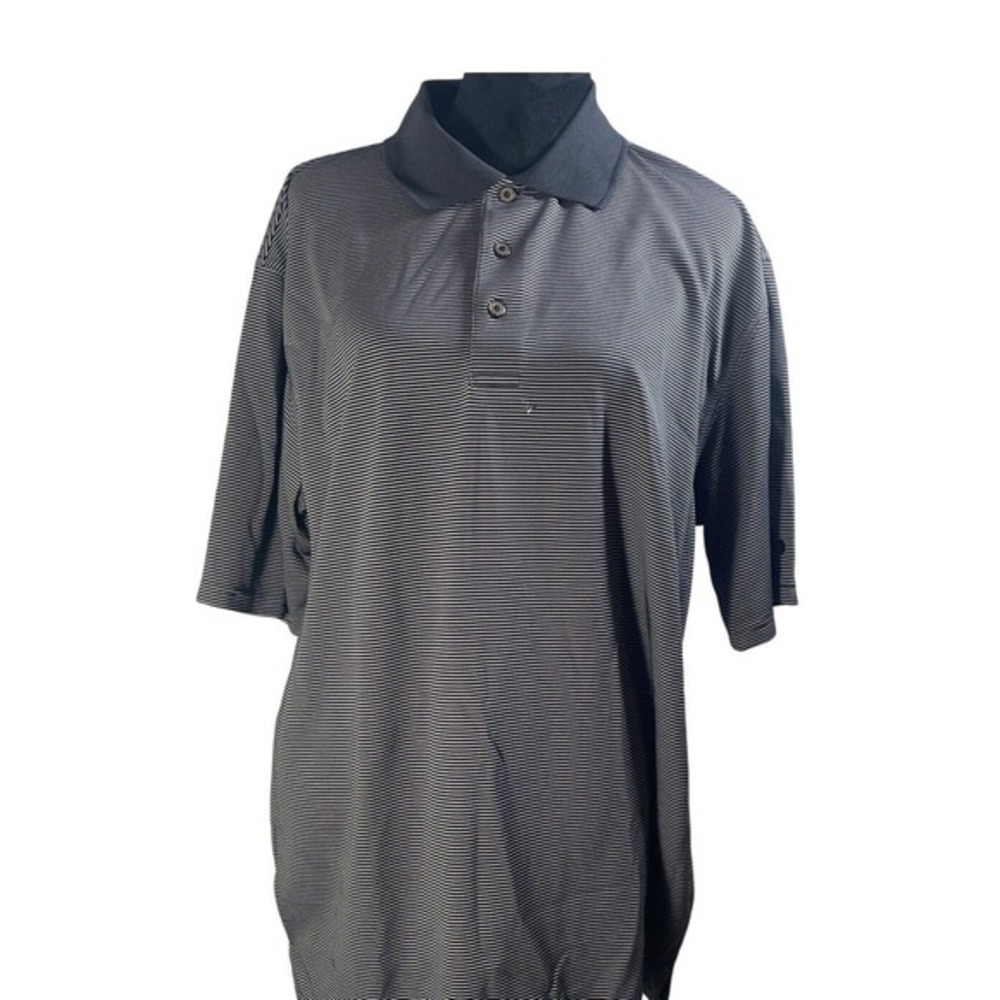 Grand Slam Golf Men‎ XL Striped Polo Shirt Short Sleeve Performance athletic